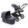 BUGABOO Fox5 Kočárek Graphite/Stormy Blue + Bugaboo Turtle Air by Nuna + 360 base + adaptéry