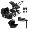 BUGABOO Fox5 Kočárek Graphite/Midnight Black + Bugaboo Turtle Air by Nuna + 360 base + adaptéry