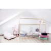 BENLEMI Dětská postel 90 x 180 cm ve tvaru domečku Lusy