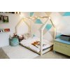 BENLEMI Dětská postel 80 x 160 cm ve tvaru domečku Tery