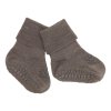GOBABYGO Protiskluzové ponožky Merino Wool Brown Melange