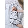 LODGER Swaddler Limited edition Print Zig Zag Print Black/White