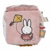 LITTLE DUTCH Kostka textilní králíček Miffy Fluffy Pink