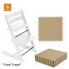 STOKKE Zvýhodněný set Tripp Trapp Židlička White + Toddlekind Podložka Classic Sandstone