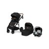 LIONELO Kombinovaný kočárek 3v1 Mari Tour Black Onyx