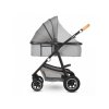 LIONELO Kombinovaný kočárek 3v1 Amber Grey Stone