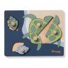 HAUCK Dřevěné Puzzle s úchyty Puzzle N Sort Turtle