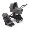 BUGABOO Dragonfly Kompletní kočárek Graphite/Grey Melange/Grey Melange