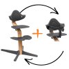 STOKKE Cenově zvýhodněný set Nomi Židlička Oak + Baby set Anthracite