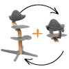 STOKKE Cenově zvýhodněný set Nomi Židlička Oak + Baby set Grey