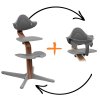 STOKKE Cenově zvýhodněný set Nomi Židlička Walnut + Baby set Grey
