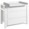 SCHARDT Milano II Weiss Komoda s přebalovacím nástavcem