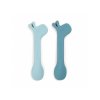 DONE BY DEER Silikonové lžičky Lalee 2ks modré