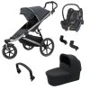 THULE Cenově zvýhodněný set Urban Glide 2 Dark Shadow + Maxi Cosi CabrioFix Black