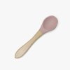 MARTONS Dětský příbor vidlička a lžička s dřevěnou rukojetí Rose Pink