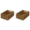 LIEWOOD Weston Úložné boxy 2 ks vel. M Golden Caramel