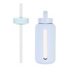 BINK Cenově zvýhodněný set Mama Skleněná lahev na vodu + Brčko s uzávěrem Glacier