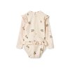 LIEWOOD Sille Dětské plavky s dlouhým rukávem Peach/Sea Shell
