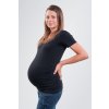 BOBÁNEK Těhotenská tričká krátký rukáv Černé a Petrolejové