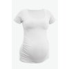 BOBÁNEK Těhotenská tričká krátký rukáv Černé a Bílé