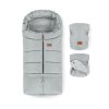 PETITE & MARS Set zimní fusak Jibot 3v1 + rukavice na kočárek Jasie Quiet Grey