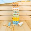 TOOKY TOYS Stohovací hra Zvířata pastelová