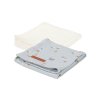 LITTLE DUTCH Pleny swaddle 70×70 Námořnický záliv/Pure soft white 2ks