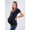 BOBÁNEK Těhotenské tričko krátký rukáv Černé