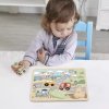 TOOKY TOYS Puzzle se zvuky Vozidla Pastel
