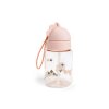 DONE BY DEER Láhev s brčkem Tiny farm růžová