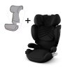 CYBEX Platinum Solution T i-Fix Plus Sepia Black + letní potah Grey