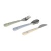 LÄSSIG Cutlery with Silicone Handle 3pcs Happy Fruits Lemon