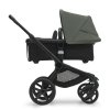 BUGABOO Fox5 Kočárek Black/Midnight Black + Sluneční stříška Forest Green