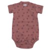LODGER Romper Short Sleeves Print Rib Rosewood