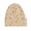 LODGER Beanie Print Rib Linen