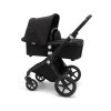 BUGABOO Lynx Kompletní kočárek Black/Black/Black + fusak Seaside Blue
