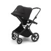 BUGABOO Lynx Kompletní kočárek Black/Black/Black + fusak Seaside Blue
