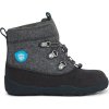 AFFENZAHN Dětské barefoot boty Minimal Midboot Wool - Dog/Grey/Black