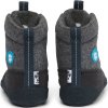 AFFENZAHN Dětské barefoot boty Minimal Midboot Wool - Dog/Grey/Black