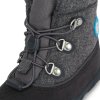 AFFENZAHN Dětské barefoot boty Minimal Midboot Wool - Dog/Grey/Black