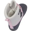 AFFENZAHN Dětské barefoot boty Minimal Highboot Vegan - Koala/Grey/Pink