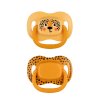 CANPOL BABIES Set symetrických silikonových dudlíků BabiesBoo 0-6m 2ks oranžový