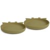 NUUROO Akila Silikonový talířek 2 ks Giraf Olive Green