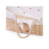 CHILDHOME Košík pro miminko Natural s matrací + Potah Jersey Hearts