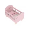 LITTLE DUTCH Postýlka pro panenky dřevěná s peřinkou Pink