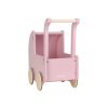 LITTLE DUTCH Kočárek pro panenky dřevěný s peřinkou Pink