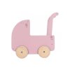 LITTLE DUTCH Kočárek pro panenky dřevěný s peřinkou Pink