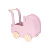 LITTLE DUTCH Kočárek pro panenky dřevěný s peřinkou Pink