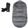 LEOKID Set Fusak Olaf Fjord Gray + rukavice na kočárek Black
