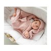 LULLALOVE Dečka z vlny Merino vzor Keksík Premium Pudrová Růž